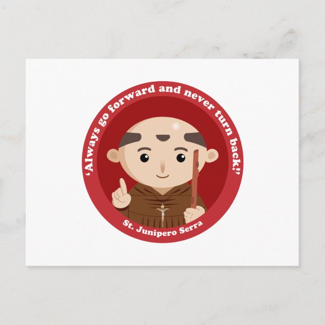 St. Junipero Serra Postkarte (Vorderseite)