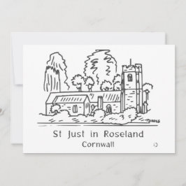 St Just in Roseland Card Dankeskarte