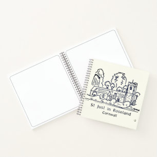 St Just in Roseland Church Guest Book Notizbuch