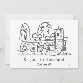 St Just in Roseland Karte