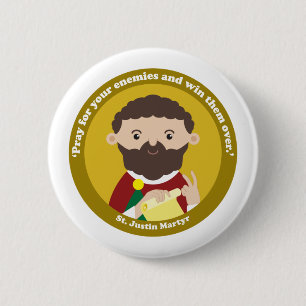 St. Justin Martyr Button
