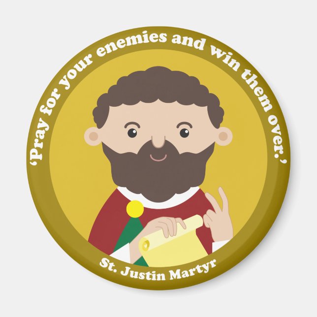 St. Justin Martyr Magnet (Vorne)