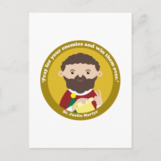 St. Justin Martyr Postkarte (Vorderseite)