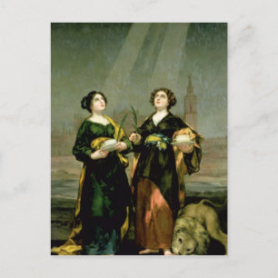 St. Justina und St. Rufina, 1817 Postkarte