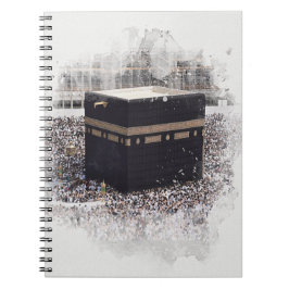 St. Kaaba, Masjid Al Haram, Aquarellbilder Notizblock
