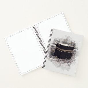 St. Kaaba, Masjid Al Haram, Aquarellbilder Notizbuch