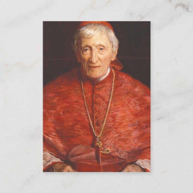 St. Kardinal John Henry Newman Holy Card Katholik Visitenkarte (Vorderseite)