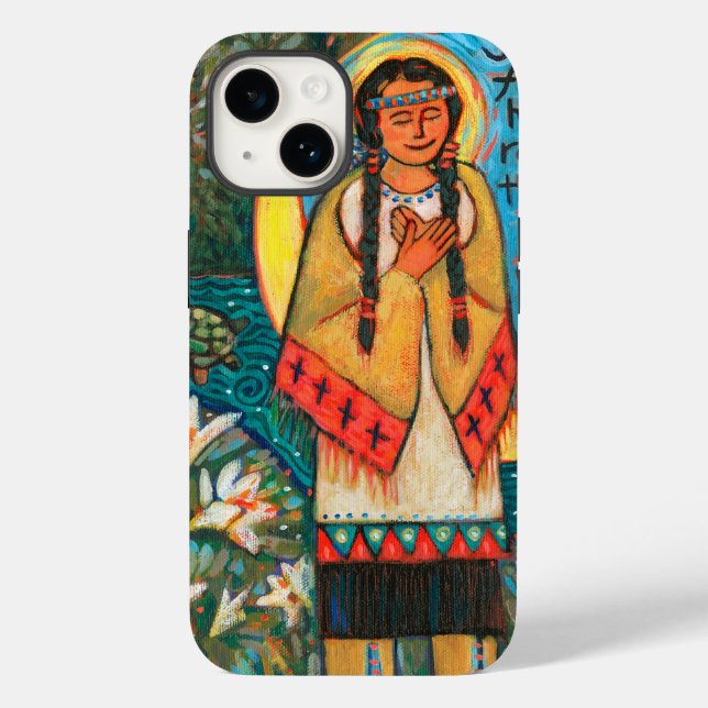 St. Kateri Tekakwitha iPhone 14 coque (Verso)