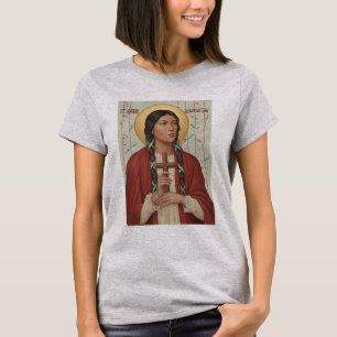 St. Kateri Tekakwitha katholische Heilige Lily Moh T-Shirt