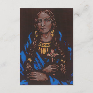 St. Kateri Tekakwitha Prayer Card Dankeskarte