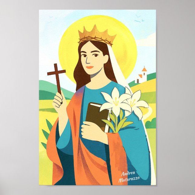 St. Katharina von Siena  Poster (Vorne)