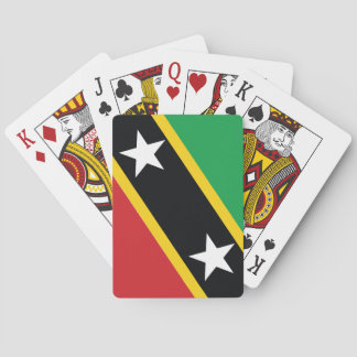 St Kitts and Nevis National Flag Poker Cards Spielkarten