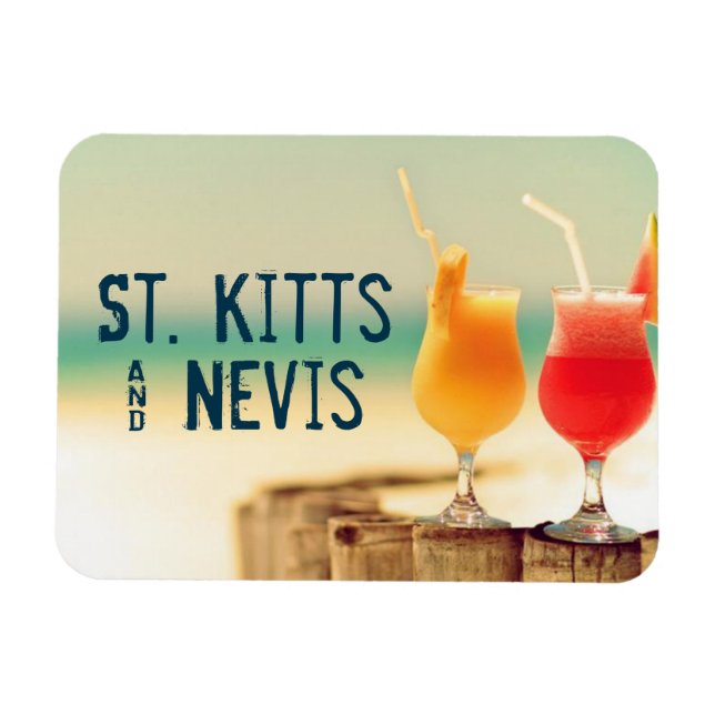St. Kitts & Nevis Cocktails Magnet (Horizontal)