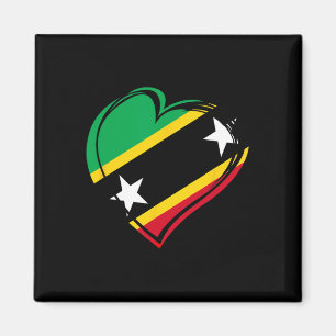 St Kitts Nevis Flagge Karibik Urlaub Kinder Frauen Magnet