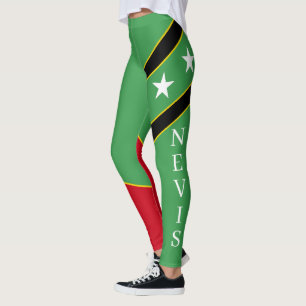 St. Kitts & Nevis klassisch farbenfroh Leggings