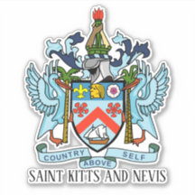 St. Kitts Nevis National Coat of Arms Patriotic