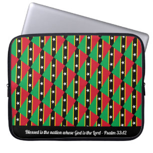 ST KITTS & NEVIS Psalm 33:12 Selige Nation Laptop Laptopschutzhülle