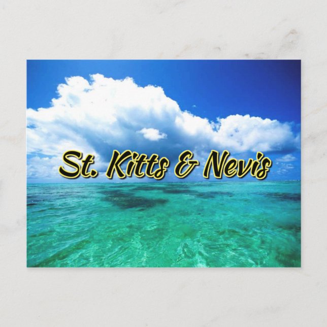 St. Kitts & Nevis Sea Sky Postkarte (Vorderseite)