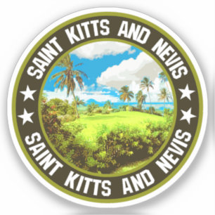 St. Kitts und Nevis Aufkleber