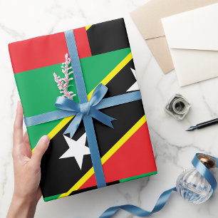 St. Kitts und Nevis Flag Geschenkpapier