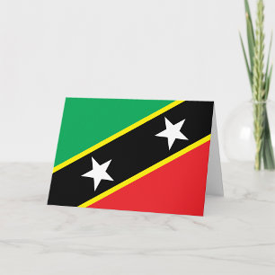 St. Kitts und Nevis Flag Karte