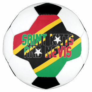 St. Kitts und Nevis Flag Patriotic Fußball