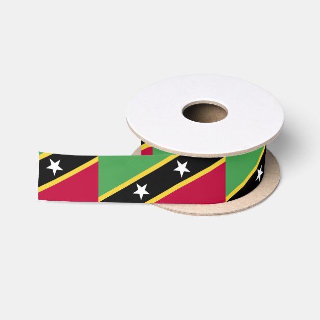 St. Kitts und Nevis Flag Satinband (Spule)