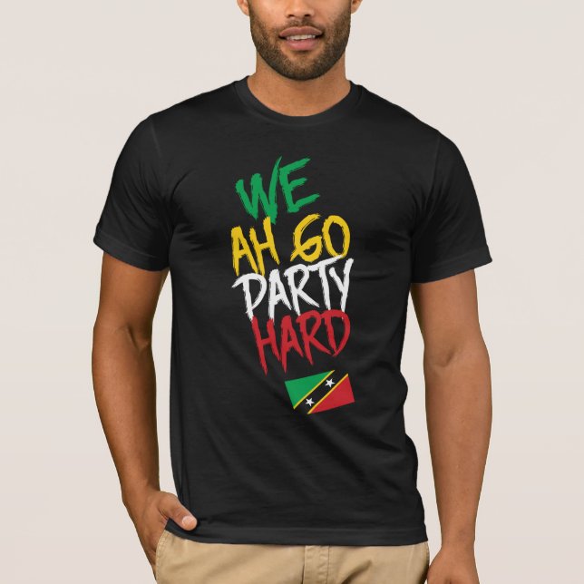 St. Kitts und Nevis Flag Unabhängigkeit Karibik T-Shirt (Vorderseite)