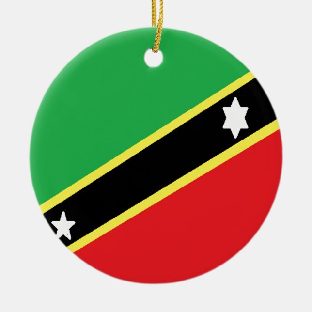St. Kitts und Nevis Keramik Ornament (Vorne)