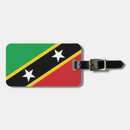 St Kitts und Nevis National Flag Gepäckmarke Gepäckanhänger