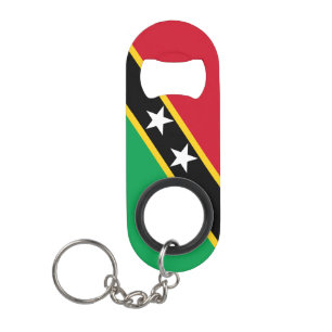 St. Kitts und Nevis National Pride Patriotic Mini Flaschenöffner