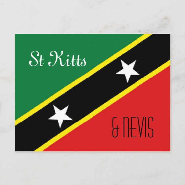 St Kitts und Nevis Postkarte (Vorderseite)