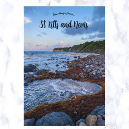 St Kitts und Nevis Postkarte