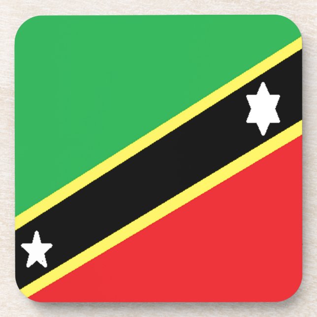 St. Kitts und Nevis Untersetzer (Vorderseite)