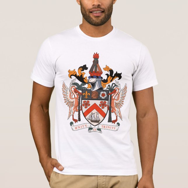 St. Kitts und Nevis-Wappen T - Shirt (Vorderseite)