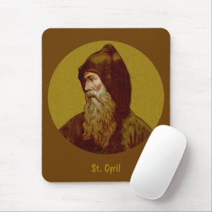 St. Kyrill der Mönch (M 002) Vertikal Mousepad