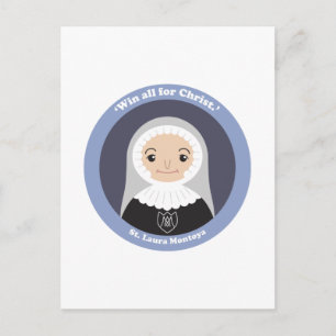 St. Laura Montoya Postkarte