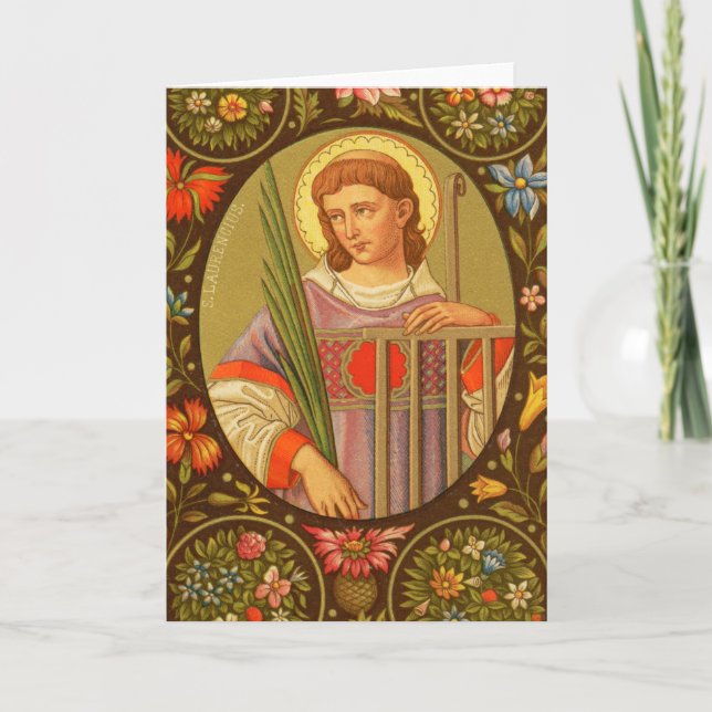 St. Laurence of Rome (PM 04) Leere Begrüßung Karte (Vorderseite)