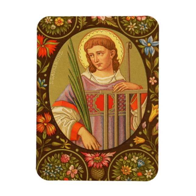 St. Laurentius von Rom (PM 04) Magnet (Vertikal)