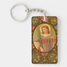 St. Lawrence of Rome (PM 04) Anpassbar Schlüsselanhänger
