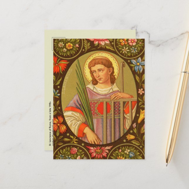 St. Lawrence of Rome (PM 04) Postkarte 2 (Vorderseite/Rückseite Beispiel)