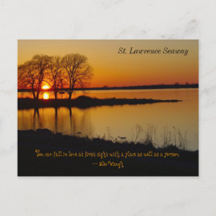 St. Lawrence Seaway Postcard at Sunset Postkarte