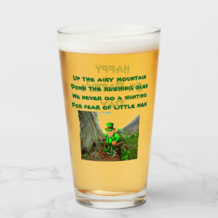 ST. LE JOUR DE PATRICK LEPRECHAUN RHYME verre