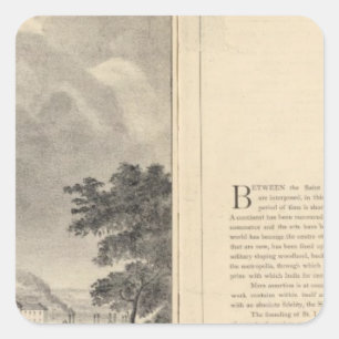 St. Louis, 1832 Quadratischer Aufkleber