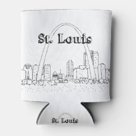 St. Louis Arc Urlaub Zeichnend Urlaub Kunst- und K Dosenkühler