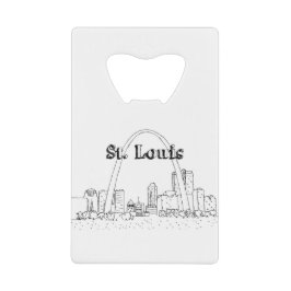 St. Louis Arc Urlaub Zeichnend Urlaub Kunst- und K Geldbeutel Flaschenöffner