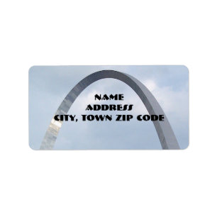 St. Louis Arch Address Labels Adressaufkleber
