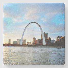 St. Louis, Arch, Cityscape, Saint-Louis Untersetze Steinuntersetzer