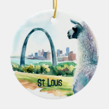 St. Louis Arch Llama Souvenir