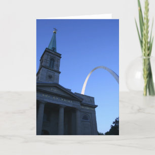 St. Louis Arch w/ Church Karte